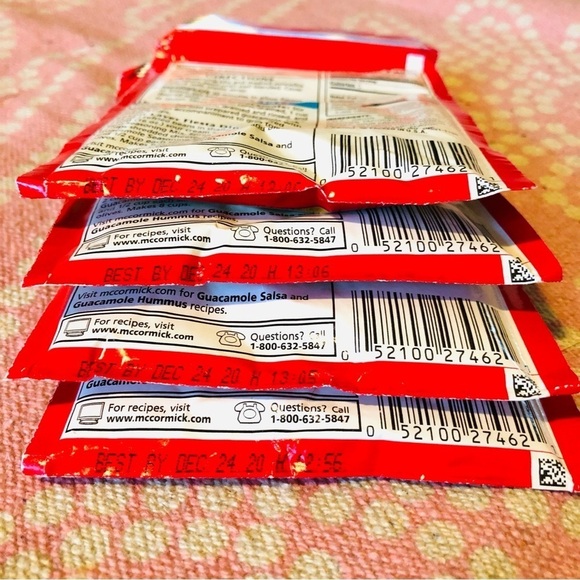 McCormick Guacamole Purple Label Seasoning Mix Packets 1oz Discontinued - Picture 2 of 3